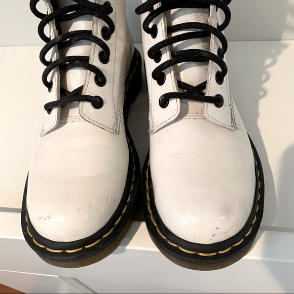 Doc Martens 1460 White Boots - Picture 6 of 9